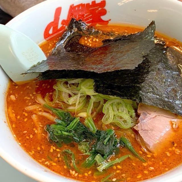 山岡家の辛味噌ラーメンとプレミアム塩とんこつラーメン
