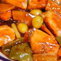 フライパンで簡単、酢豚ならぬ酢鮭と自家製ホタテ醤油で食べすぎ注意の中華炊き込みご飯