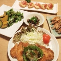 ポン酢ジュレ塩麹とんかつでプチパーティ