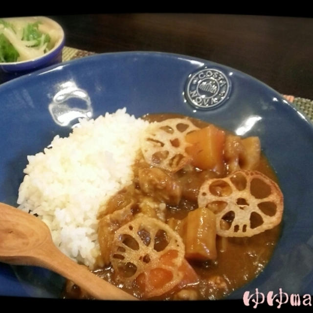 時間がない日は蓮根カレー♪