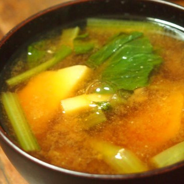 じゃがいもと小松菜の味噌汁 By サカモトユイさん レシピブログ 料理ブログのレシピ満載