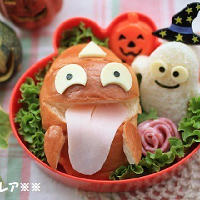 簡単★ハロウィン・おばけサンド弁当