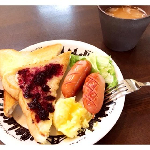 朝ごはん♡4枚切り