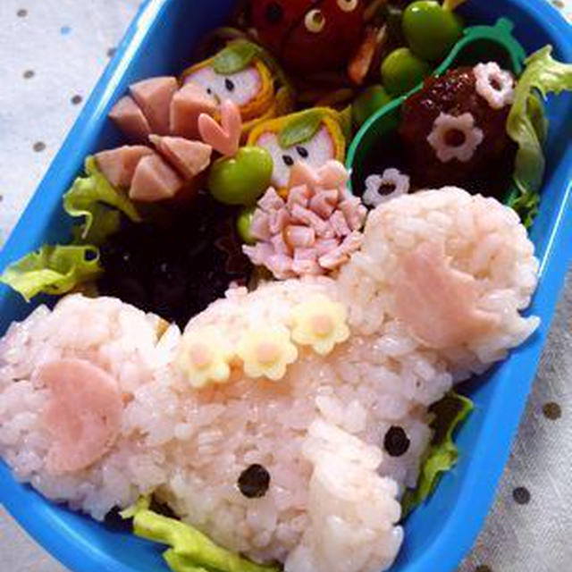 キャラ弁**花かんむりのぞうさん