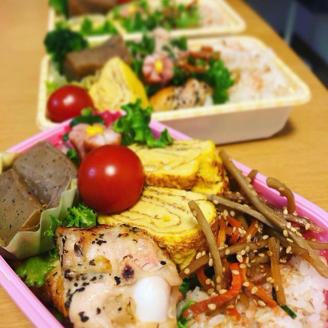 【日々のお弁当】5人分のお弁当！