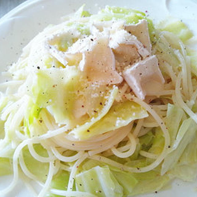 春キャベツとチーズだけのパスタ＾＾