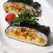 おにぎらず野菜入りタコライス風♪