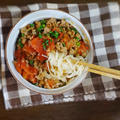 【リメイクレシピ】麻婆豆腐でトマトの坦々そうめん by KOICHIさん