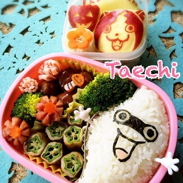 妖怪ウォッチキャラ弁と怒り弁当（笑）