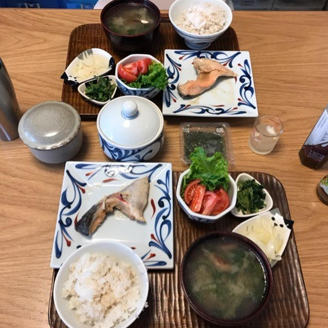 ⭐️鮭の味噌煮で一汁三菜