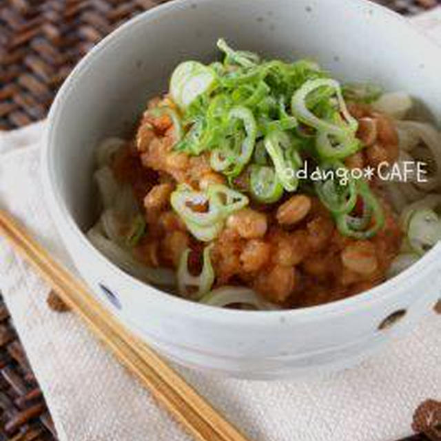 みぞれコチュ納豆のぶっかけうどん