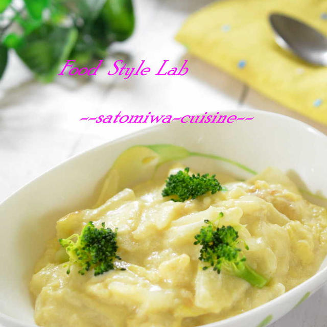 バターも小麦粉も使わない！米油で美味しく作れる白菜のヘルシーシチュー♡