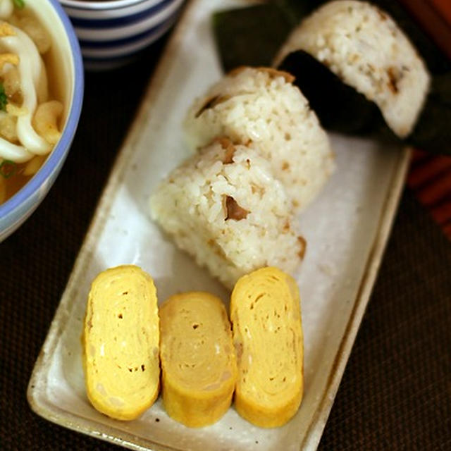 旬香出汁卵焼／牛蒡とヒジキの胡麻和え