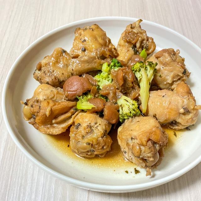 ＊梅こんぶ茶de手羽元の梅煮＊