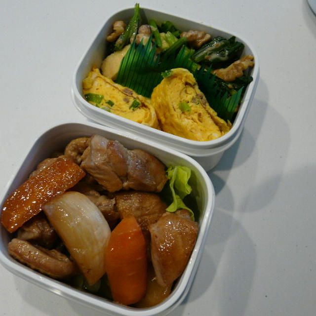 お弁当（鶏もも＆かぶの甘辛煮）