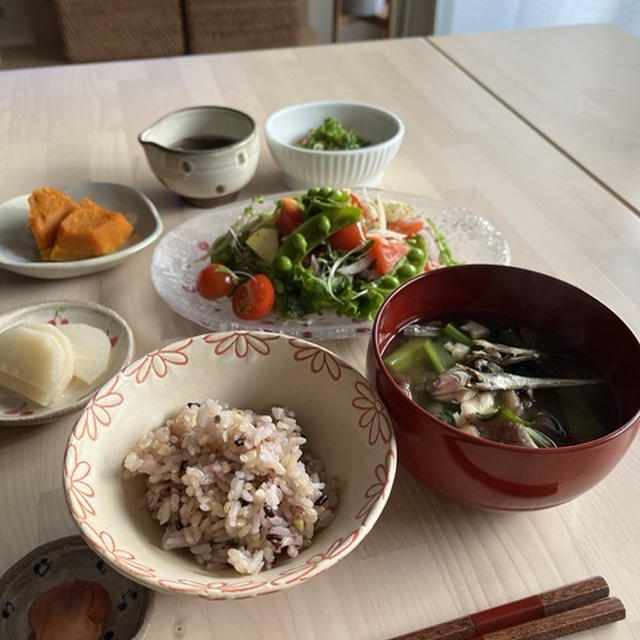 変わり映えしない朝ごはん