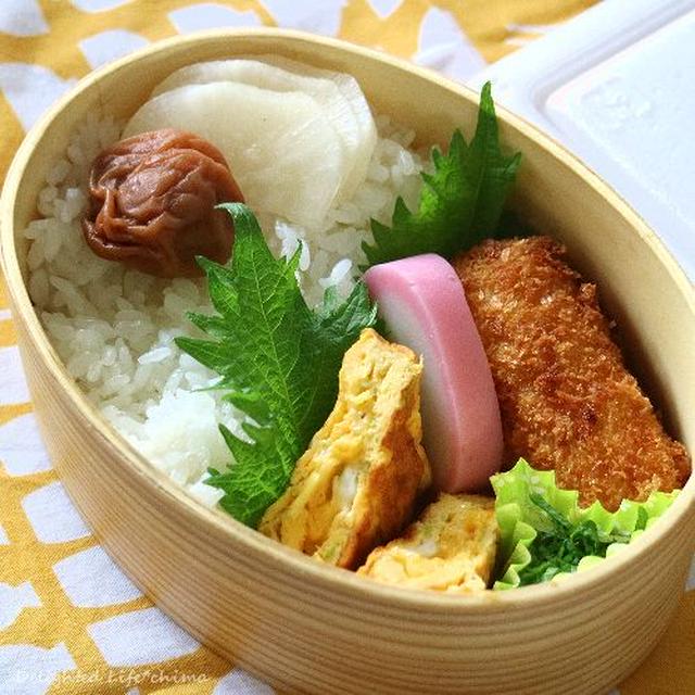 納豆とちょっとしたおかず弁当