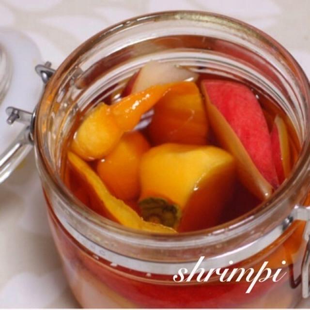 秋限定☆柿とりんごとメープルシロップのフルブラ