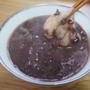 ぜんざいの朝食♪圧力鍋で自家製あんこ