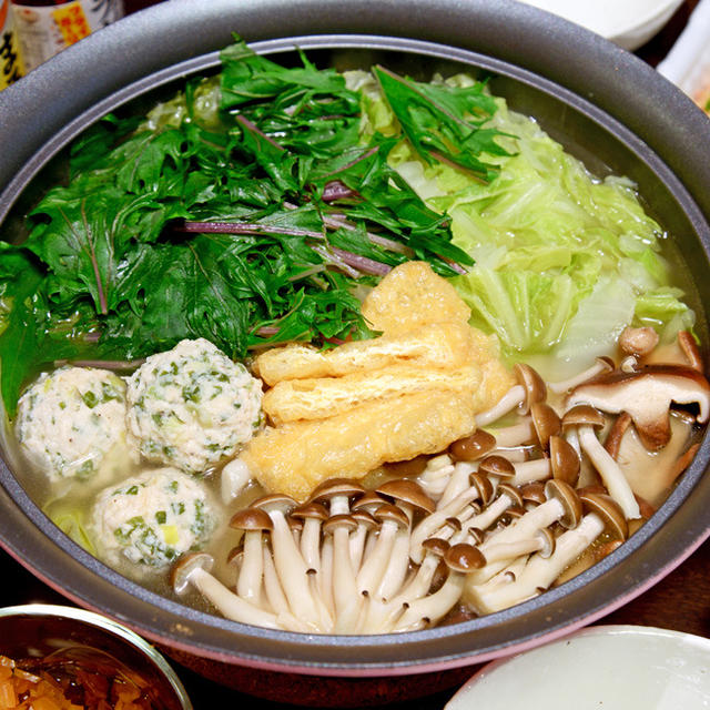 鶏団子鍋だよ。