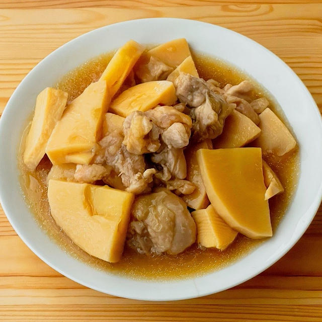 たけのこと鶏もも肉の煮物