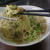 スパゲッティの白湯ラーメン仕立て