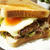 ＊コンビニ製品で♪簡単ハンバーガー風サンドイッチ＊