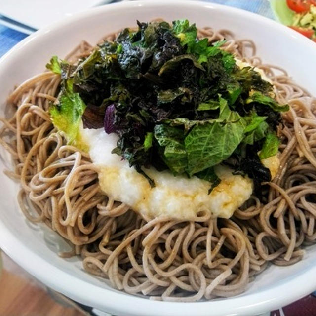 ガソリンって臭すぎる ～ とろろ紫蘇もり蕎麦