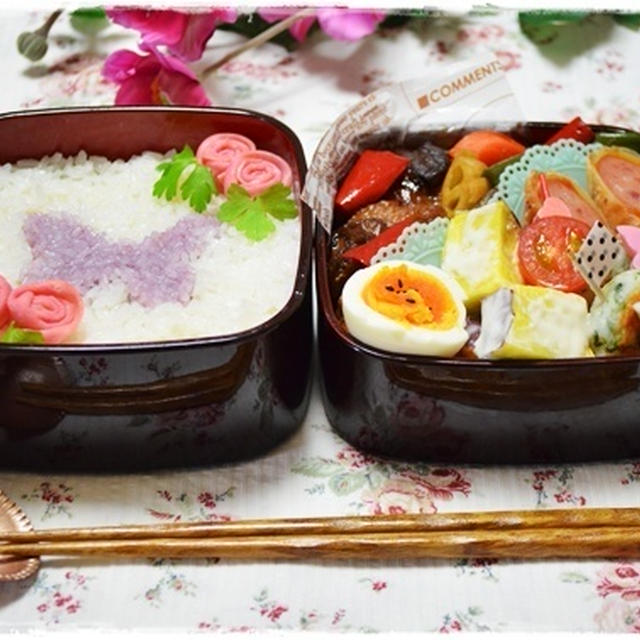 お野菜たっぷり豚こま団子の酢豚弁当☆