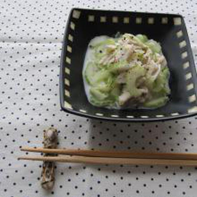 ささみとセロリのレモンクリーム和え♪