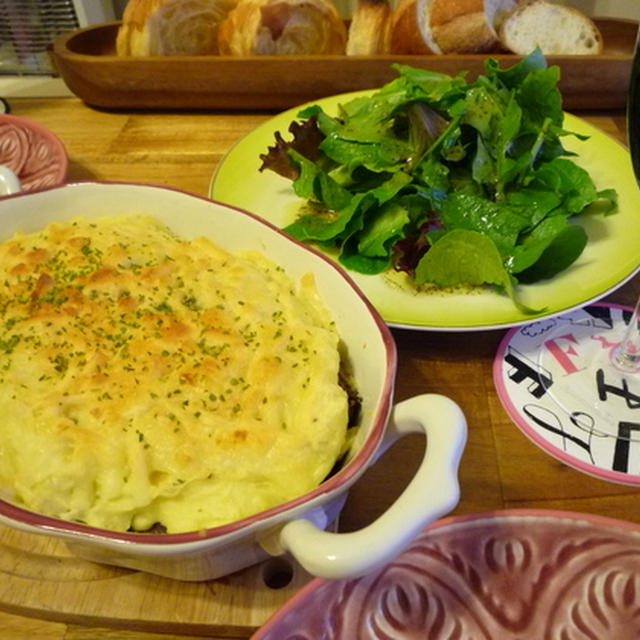 自家製コンビーフの豆乳クリームポテト載せ