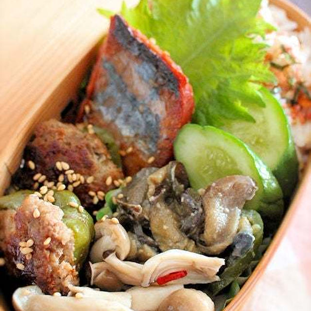 これは自分でも食べたいと思った☆肉魚野菜、ヘルシーな夫のわっぱお弁当