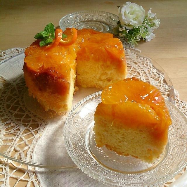 いよかんのしっとりタタンケーキ。