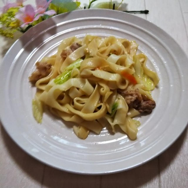 お料理レシピ～塩バター焼うどん～