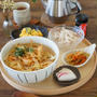 大きすぎたかき揚げうどん