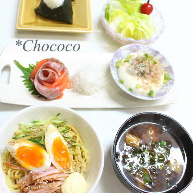 胡麻ダレ冷やし中華で晩御飯