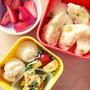 息子弁当（蒸して簡単♪）