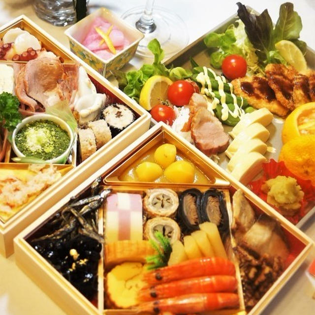 ■お節料理【オンライン新年会　新宿⇔愛川⇔アメリカ在住の孫も参加＾＾】