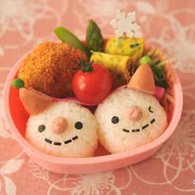 【連載】レシピブログ「雪だるまのお弁当」