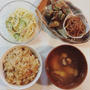 ＊晩御飯メニューと入学式＊