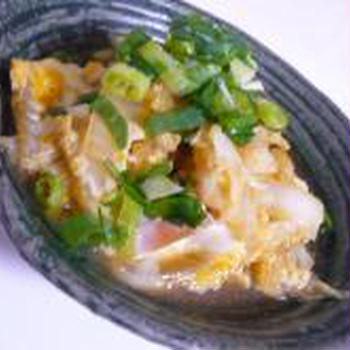 フライパンdeほったらかし！白菜と豚の卵とじ煮♪