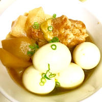 オイスーで冷凍大根と薄切り豚肉の角煮擬き(>∀︎<;)