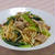 ちょっとピリ辛！柚子こしょう香る小松菜と豚肉の和風スパゲティ。