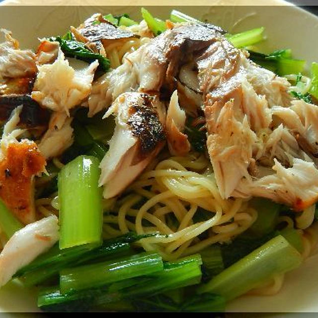 焼き鯖と小松菜の冷麺～バリエーション冷やし中華