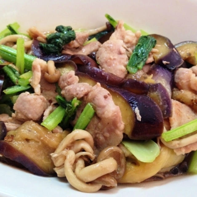 豚肉と茄子の味噌炒め♪