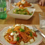 ナポリタン的なパスタのお昼ごはん