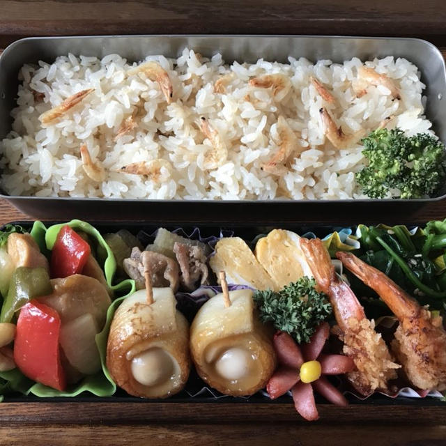 お弁当（桜えびの炊き込みご飯②）