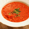 赤と白の豆スープ