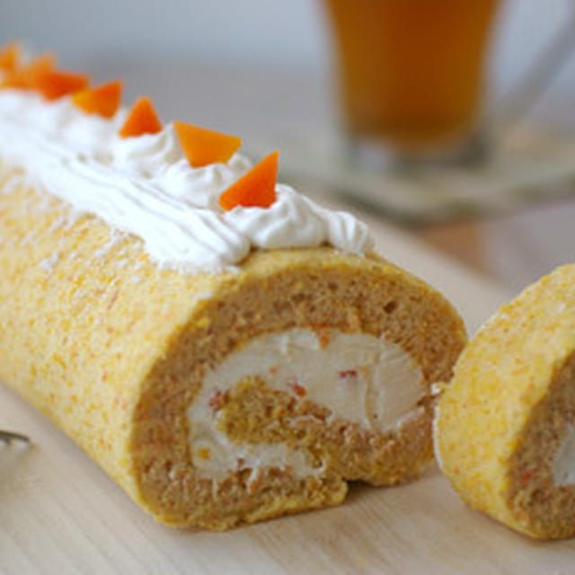 にんじんのロールケーキ