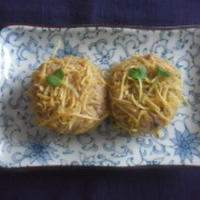 あさりと岩のりのバターごはん錦糸卵包みおにぎり